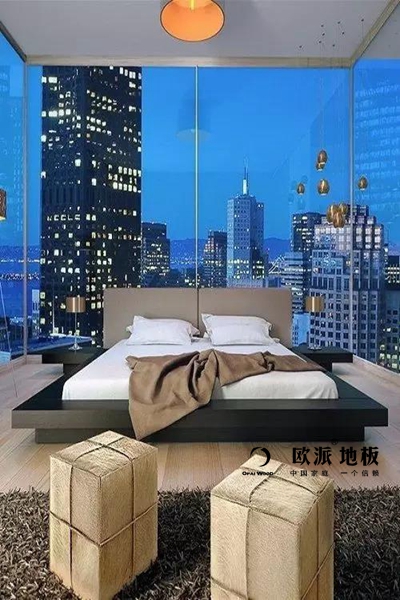 落地窗和木地板的結(jié)合！